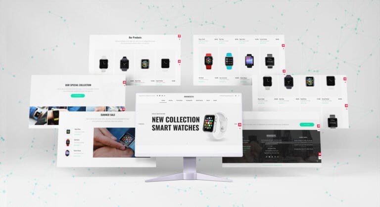 Smart watch e-commerce store website