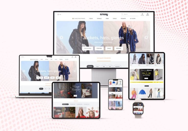 Sinsay fashion e-commerce website